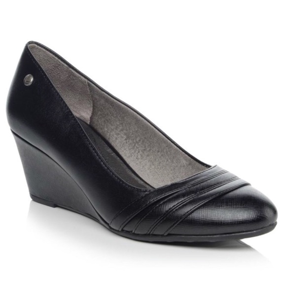 lifestride wedges black